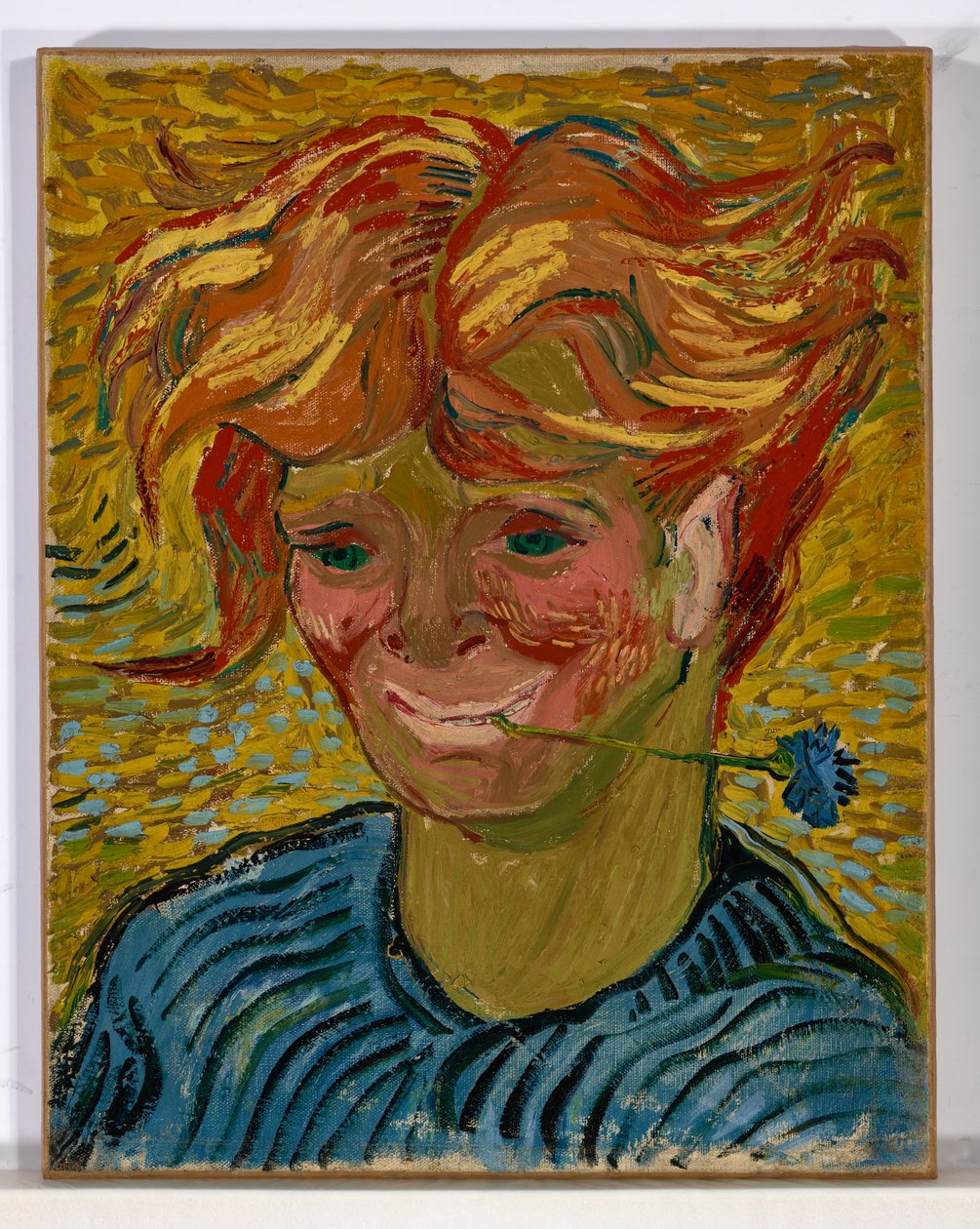 Jovem com centáurea de Vincent van Gogh