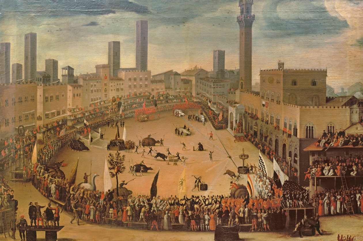 Festival na Piazza del Campo, Siena de Vincenzo Rustici