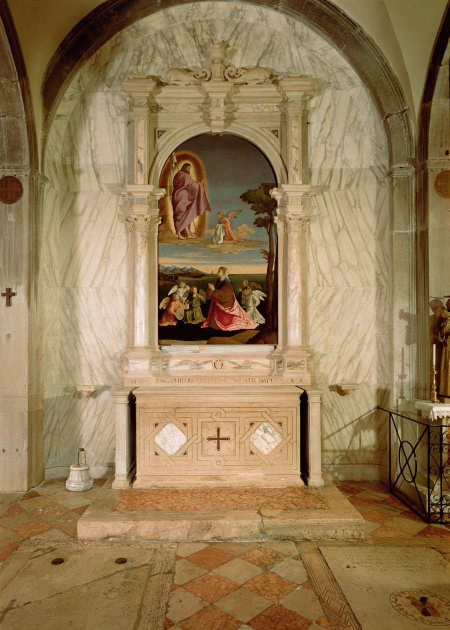 Retábulo de St. Christina de Vincenzo di Biagio Catena