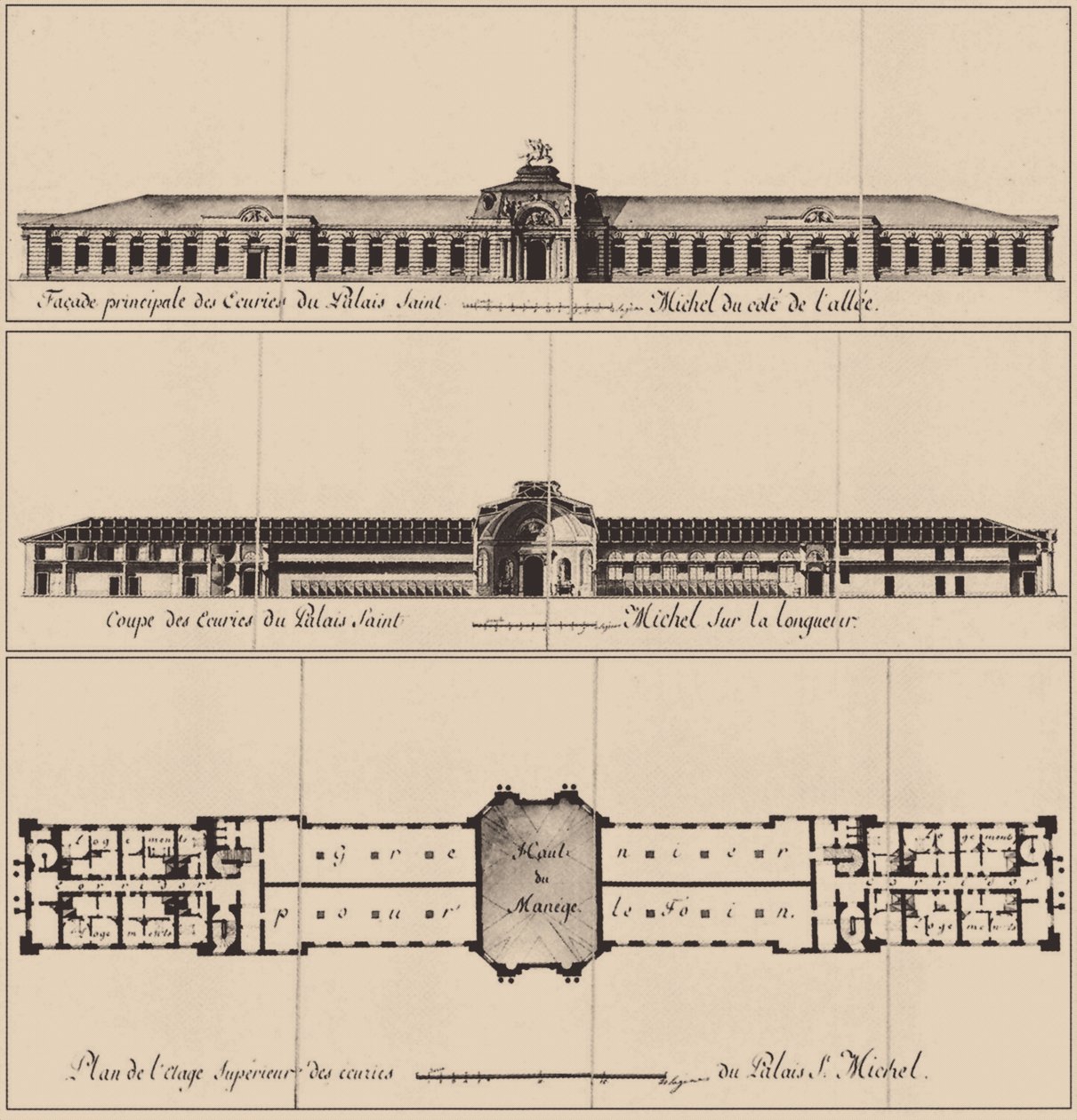 Castelo de Saint Michaels em São Petersburgo, 1797 de Vincenzo Brenna