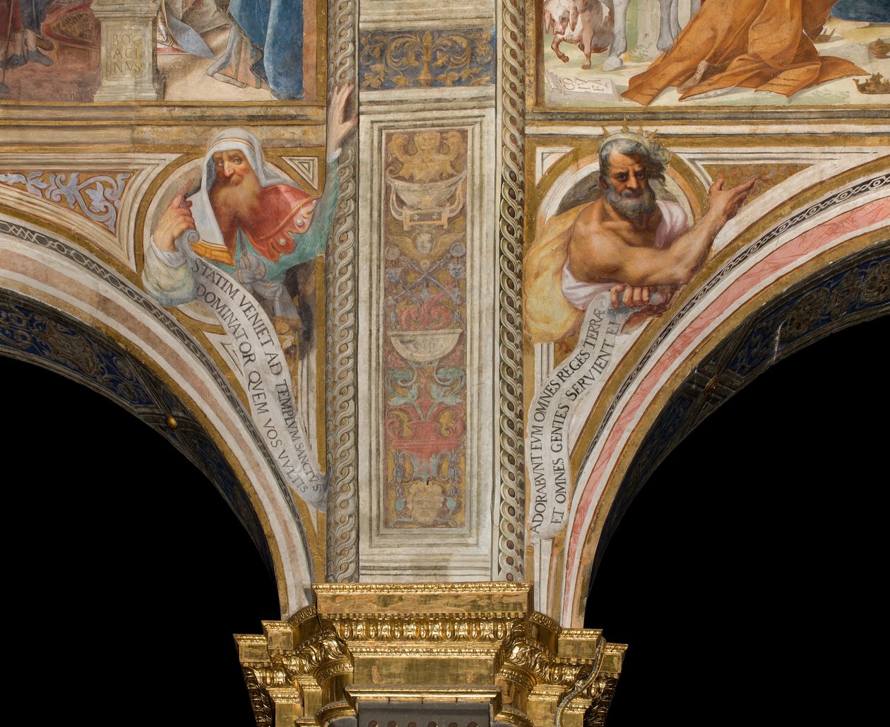 Nave Central, Quarta e Quinta Campata Nord, Vincenzo Campi 1573, Bustos com Profetas de Vincenzo Campi
