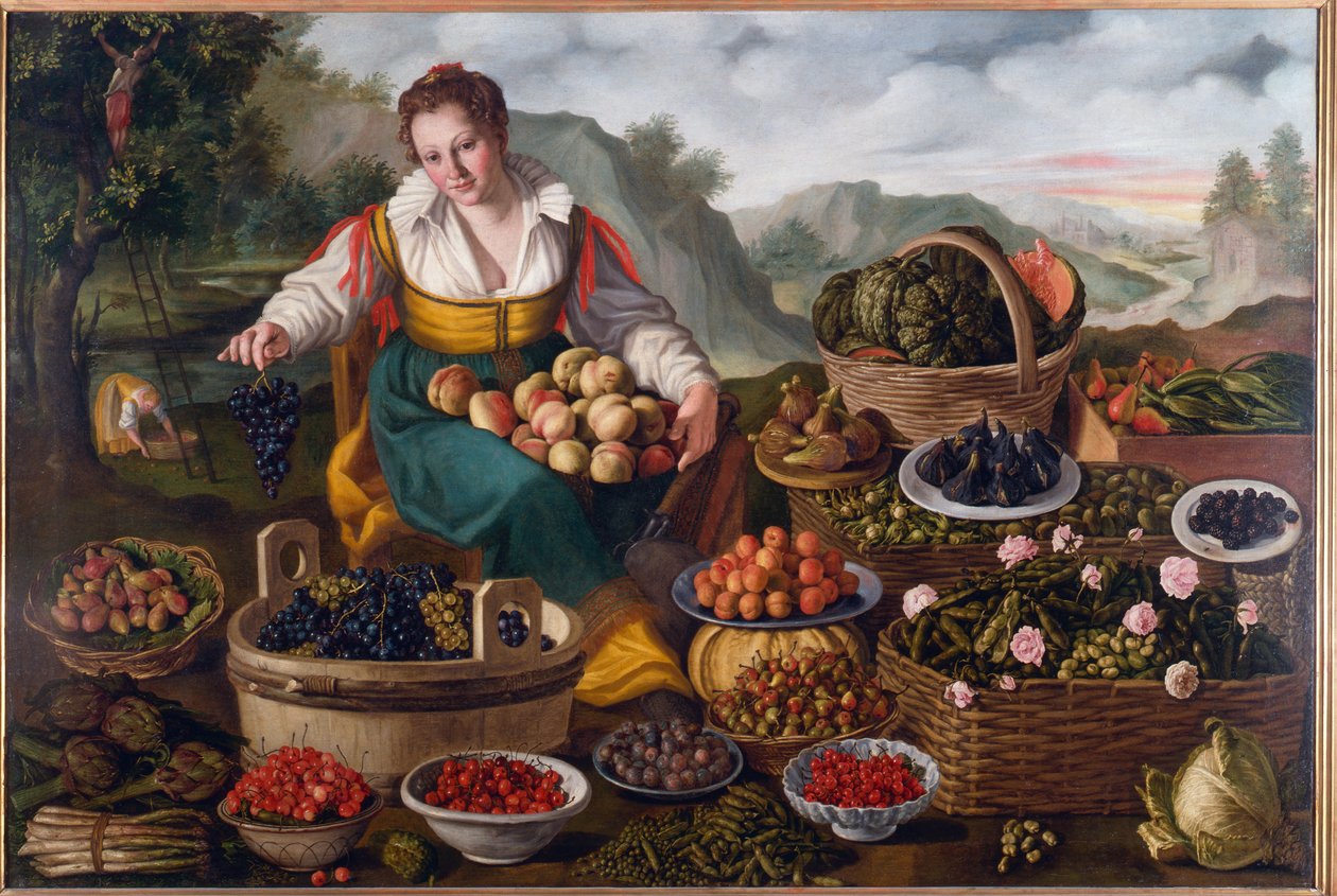 Vendedor de frutas, 1578-81 de Vincenzo Campi