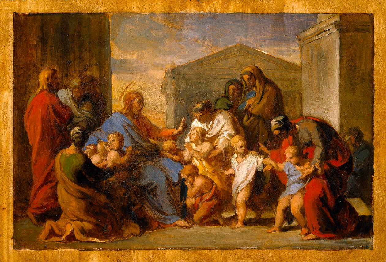 Christus segnet die Kinder de Vincenzo Camuccini