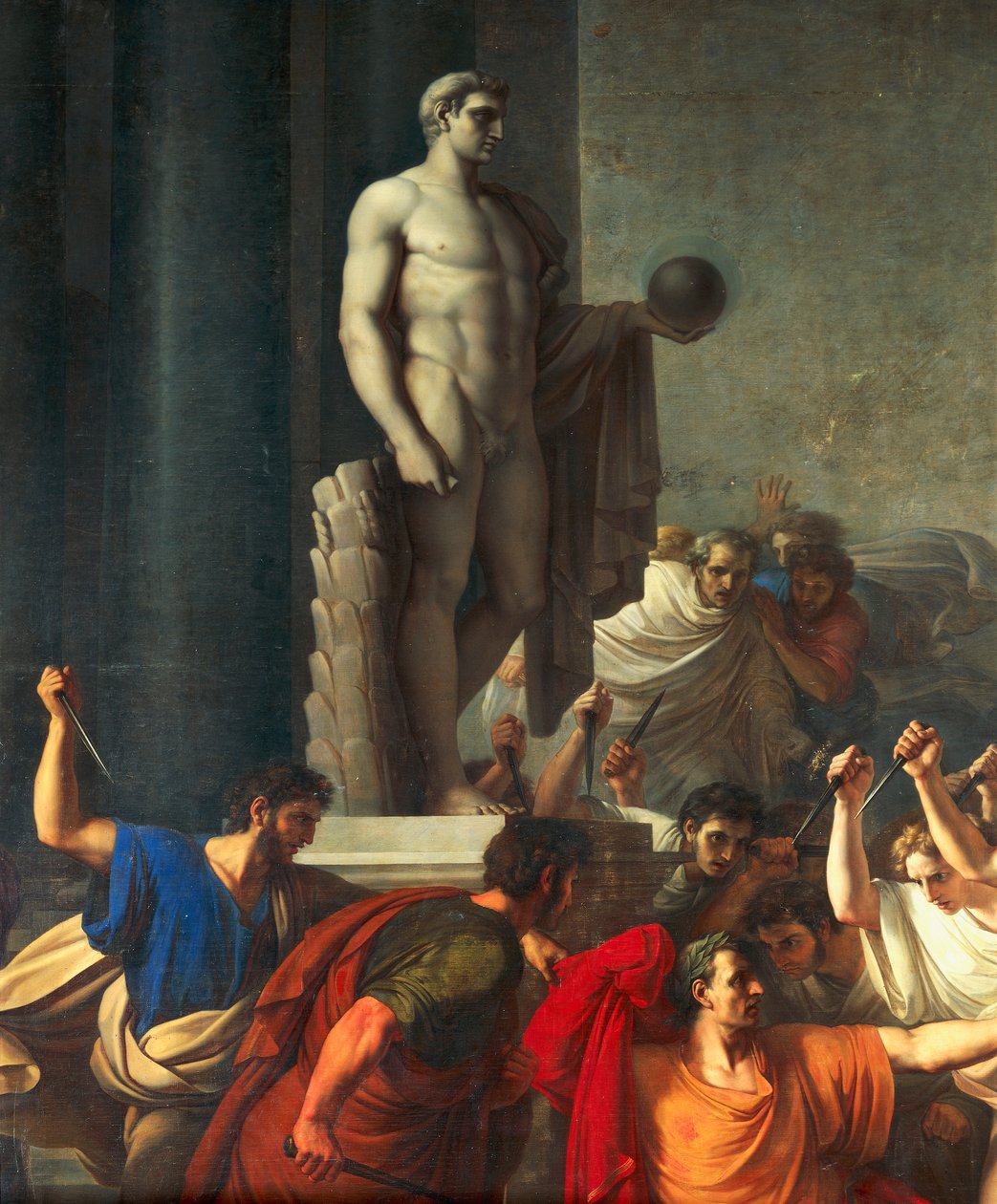 Morte de César, 15 de março de 44 AC de Vincenzo Camuccini