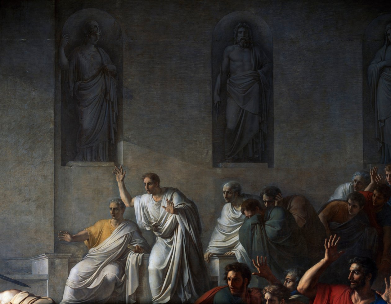 Morte de César, 15 de março de 44 AC de Vincenzo Camuccini