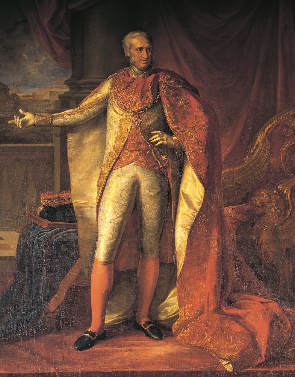 Retrato de Fernão I das Duas Sicílias (óleo sobre tela) de Vincenzo Camuccini