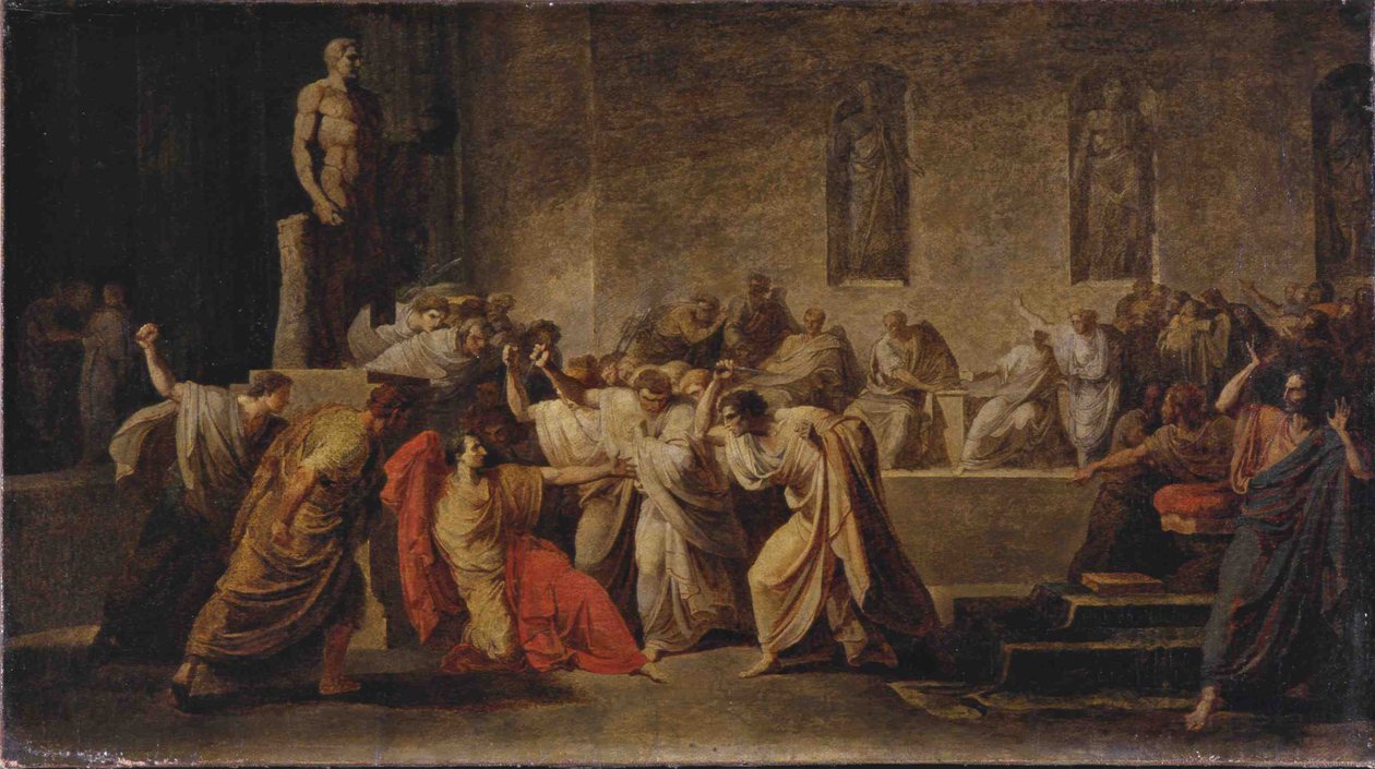 A morte de Júlio César de Vincenzo Camuccini