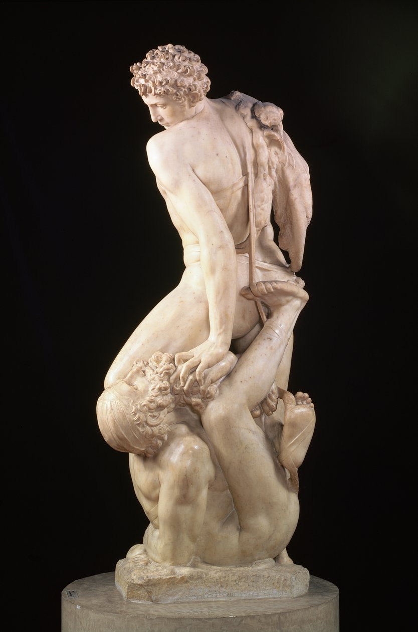 Honra conquistando Engano, 1561 (mármore) (ver também 79838) de Vincenzo Danti