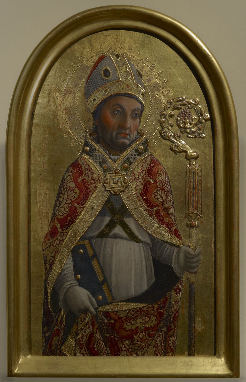 Saint Sirus, c.1460 (têmpera no painel) de Vincenzo Foppa