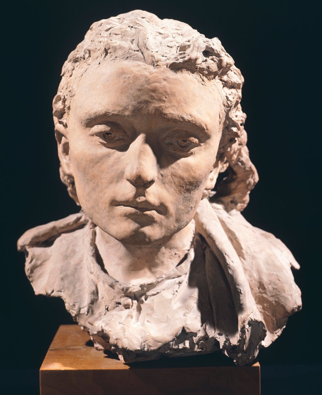 Cabeça de mulher, de Vincenzo Gemito (1852-1929), terracota de Vincenzo Gemito