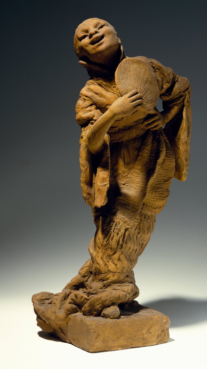 Cantor, de Vincenzo Gemito (1852-1929), estátua em terracota, Itália de Vincenzo Gemito