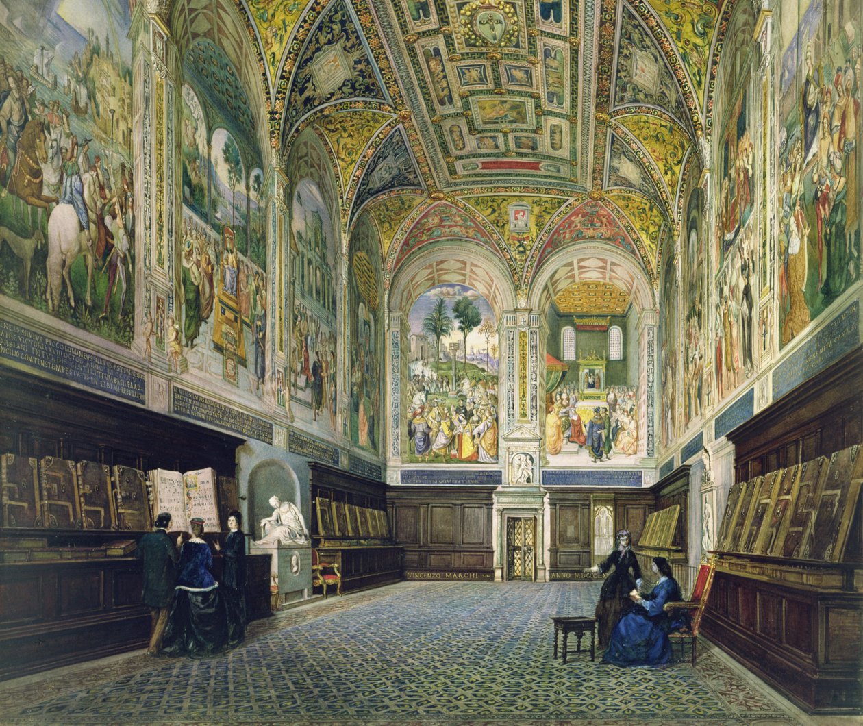 A biblioteca Piccolomini, Siena de Vincenzo Marchi