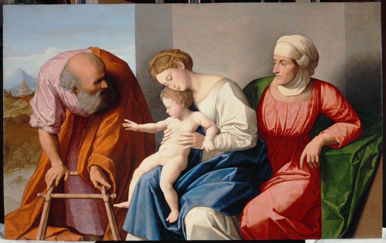 Sagrada Família com Santa Ana, c.1520 de Vincenzo di Biagio Catena