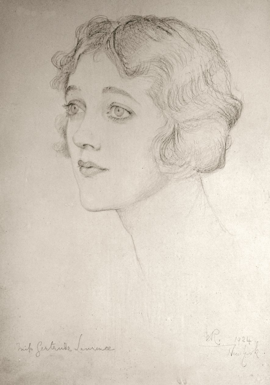 Senhorita Gertrude Lawrence, 1924 de Violet Manners
