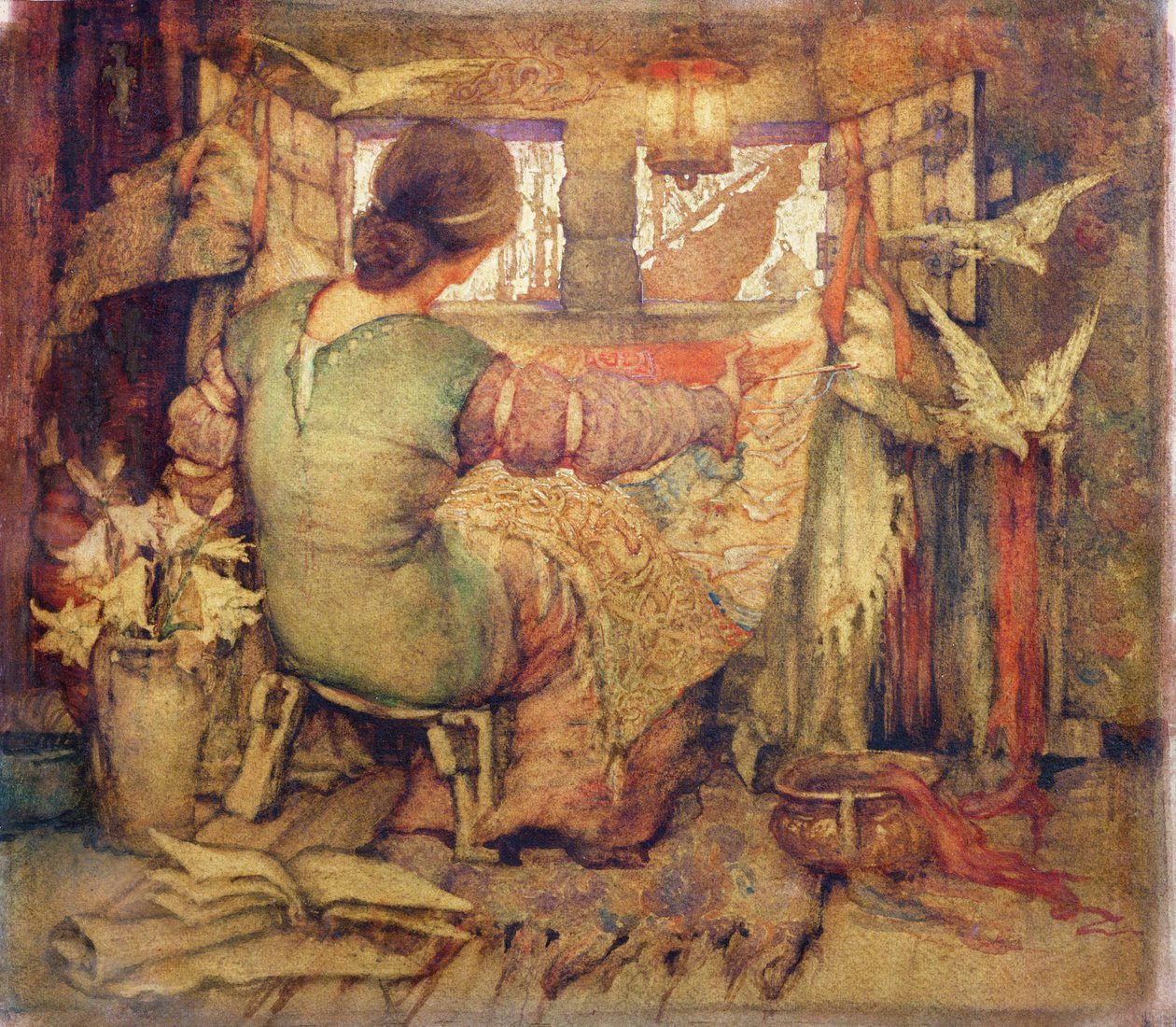 Penelope (aguarela sobre papel) de Violet Brunton