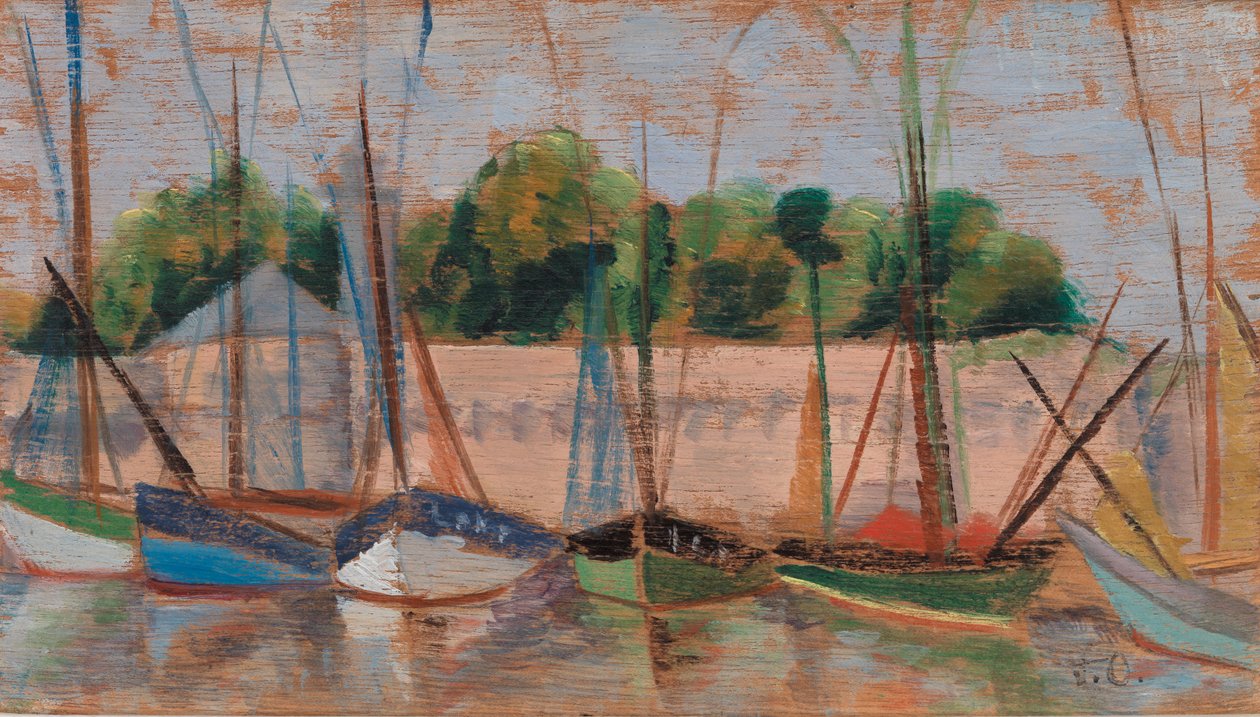 Um colar de barcos de Violette de Mazia