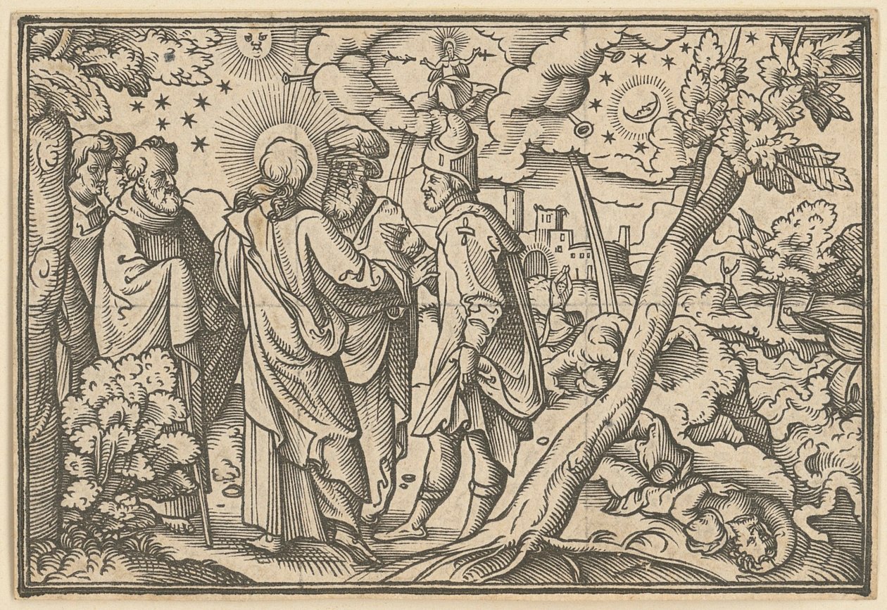 Cristo profetiza a destruição de Jerusalém de Virgil Solis
