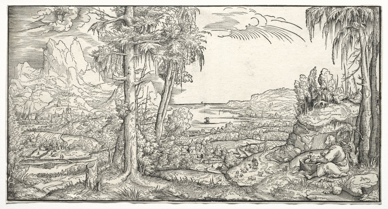 São João na Ilha de Patmos de Virgil Solis