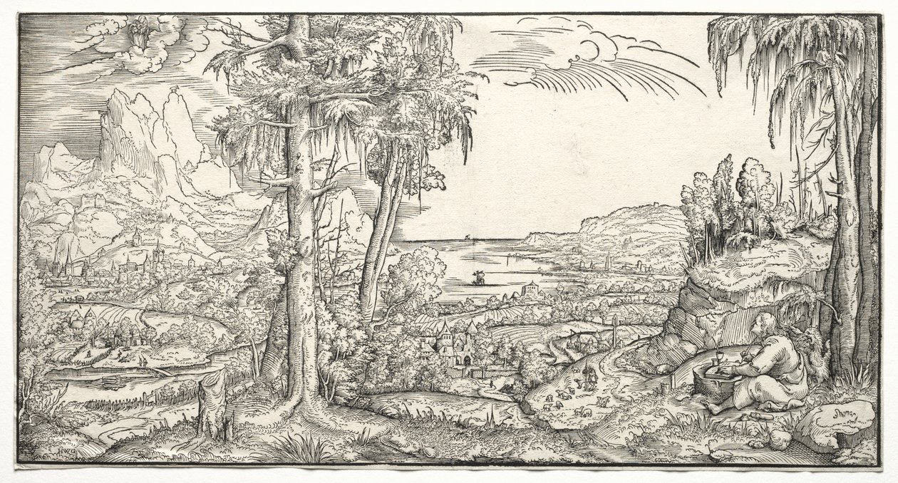 São João na Ilha de Patmos de Virgilius Solis