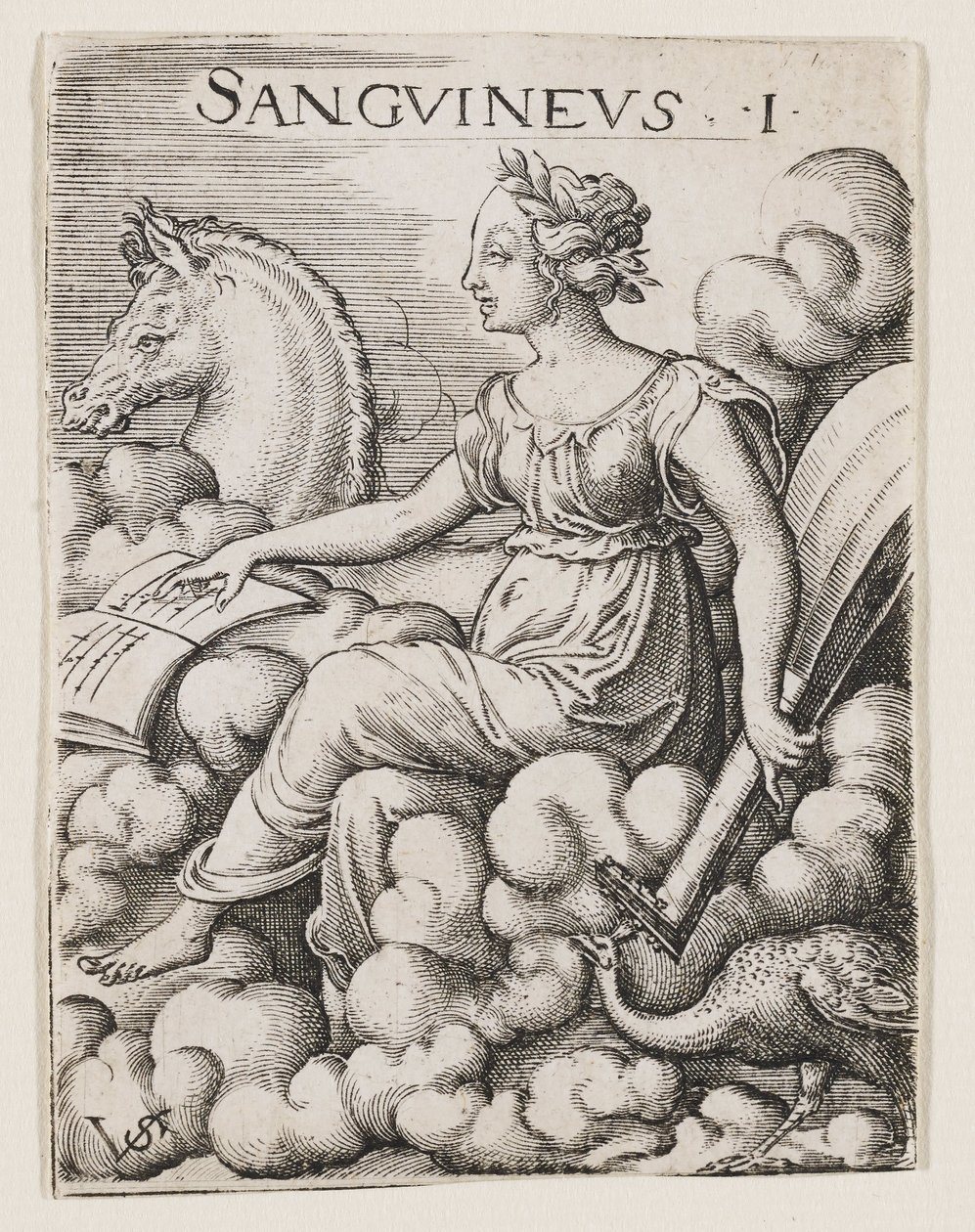 Sangue Temperamento, c.1530-62 (gravura) de Virgilius the elder Solis