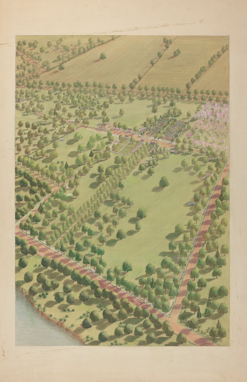 Hudson River Estate, c. 1939. de Virginia Richards