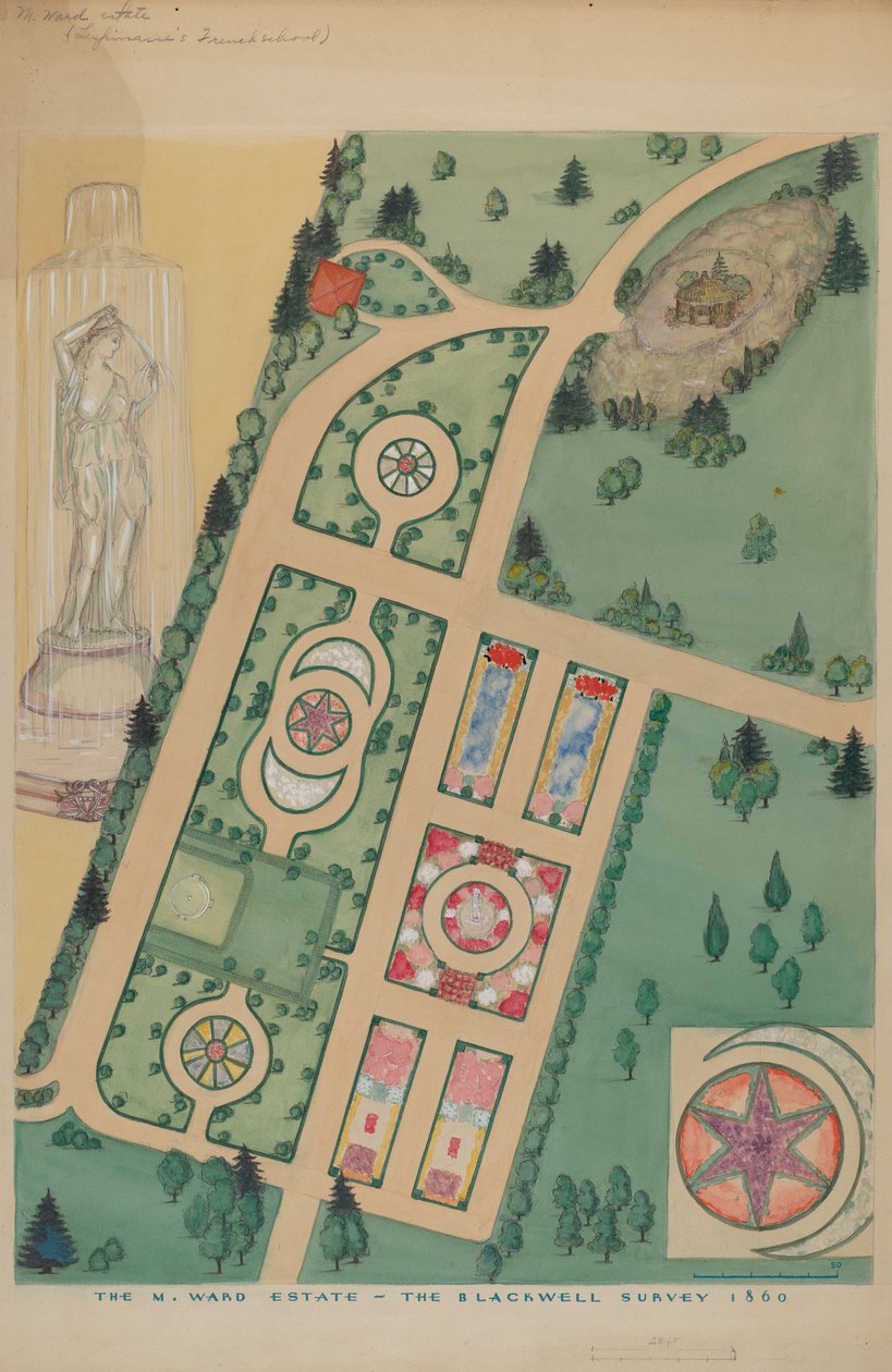 M. Ward Estate, c. 1936. de Virginia Richards