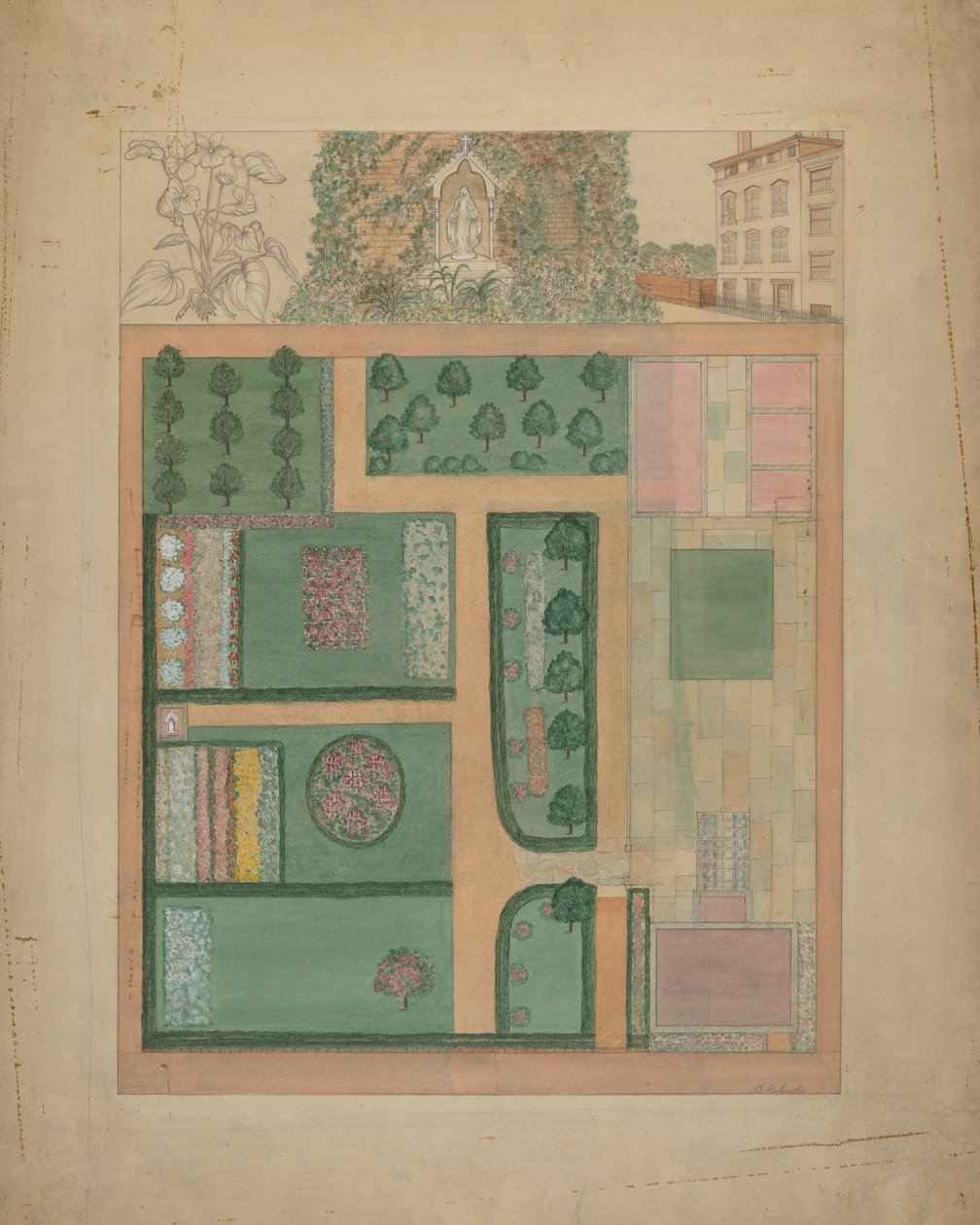 Parmentier Grounds, c. 1936. de Virginia Richards
