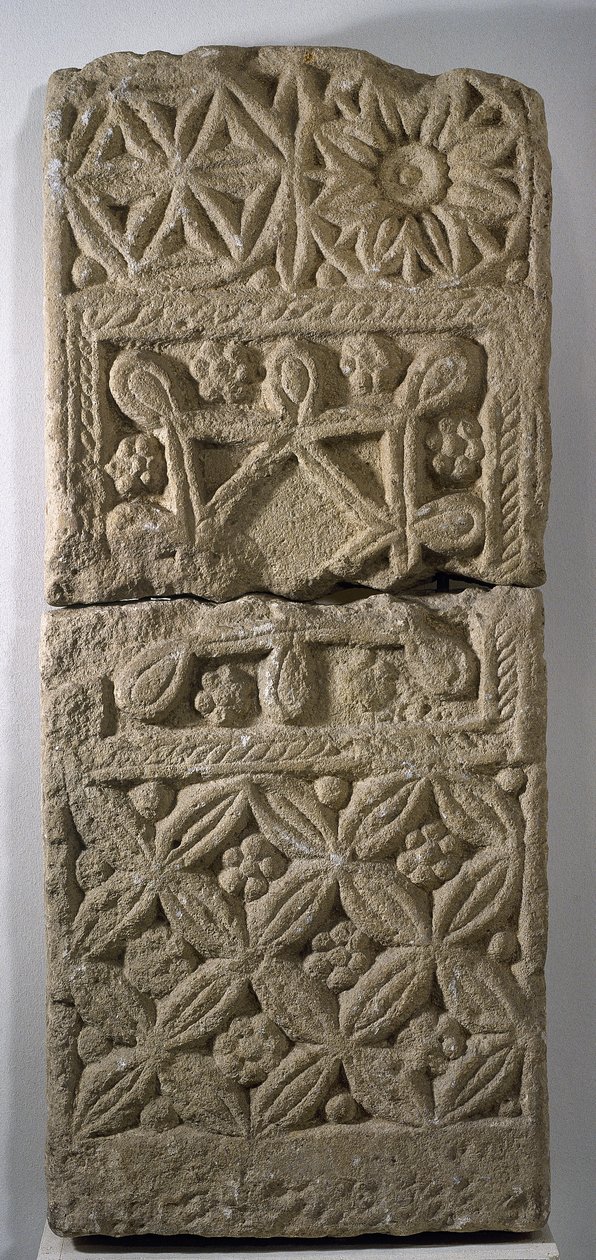 Lápide visigótica, séculos 5 e 6 de Visigothic