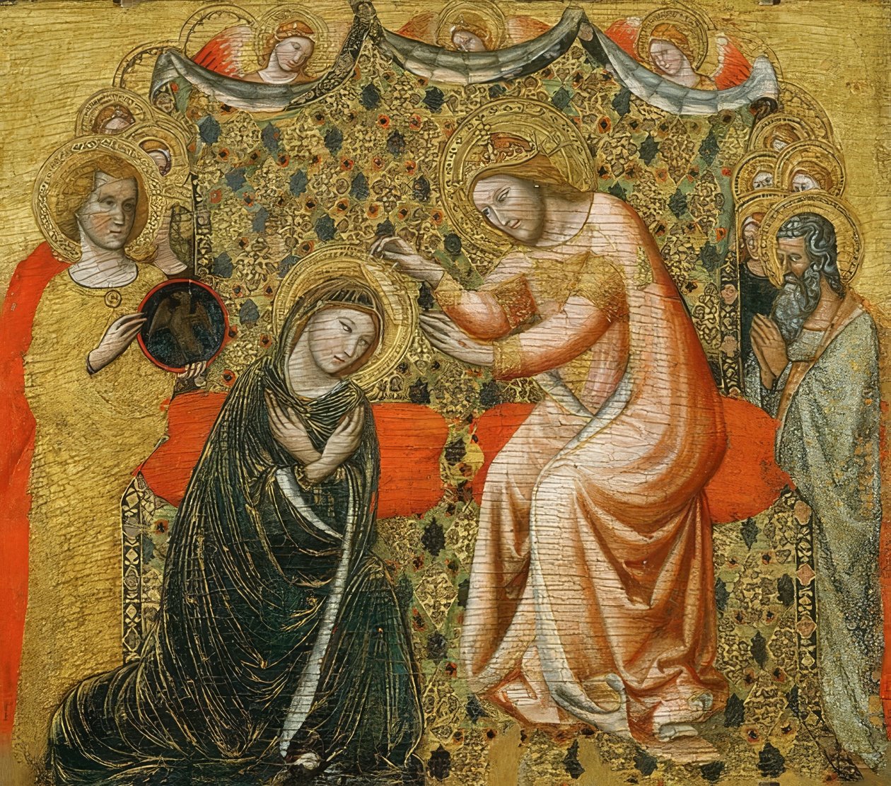 A coroação de Maria de Vitale da Bologna