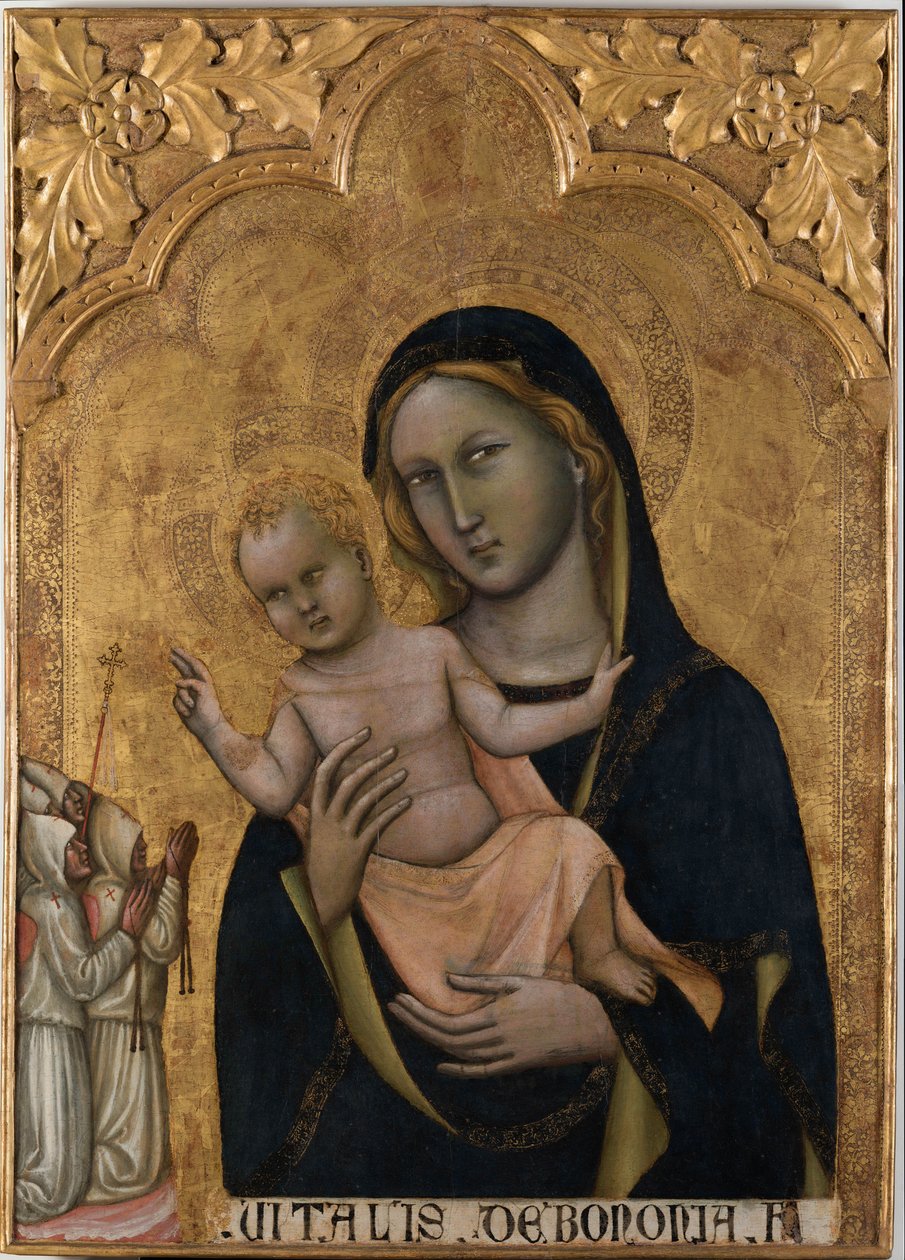 Virgem dos Flagelantes, ca 1350. de Vitale da Bologna
