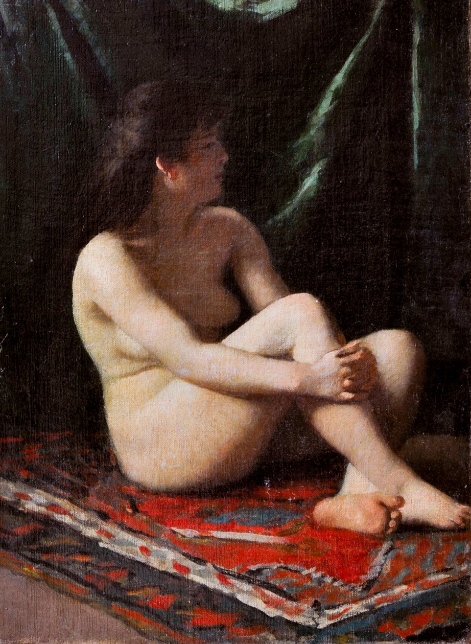 Nu, c.1865-68 (óleo sobre tela) de Vito d