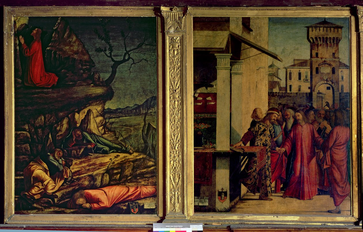 O Chamado de São Mateus e a Agonia no Jardim de Cristo de Vittore Carpaccio