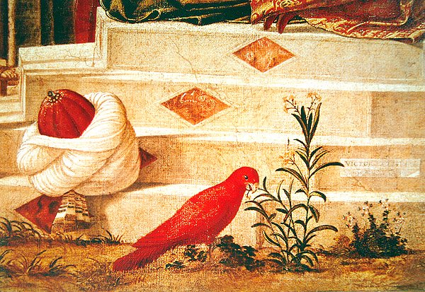 Detalhe de São Jorge Batizando os Gentios, 1501-07 de Vittore Carpaccio