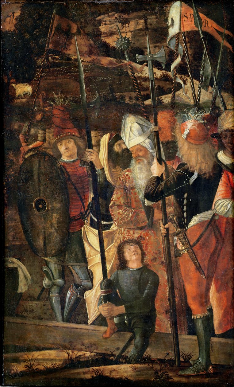 Grupo de orientais, judeus e soldados, 1493-95 de Vittore Carpaccio