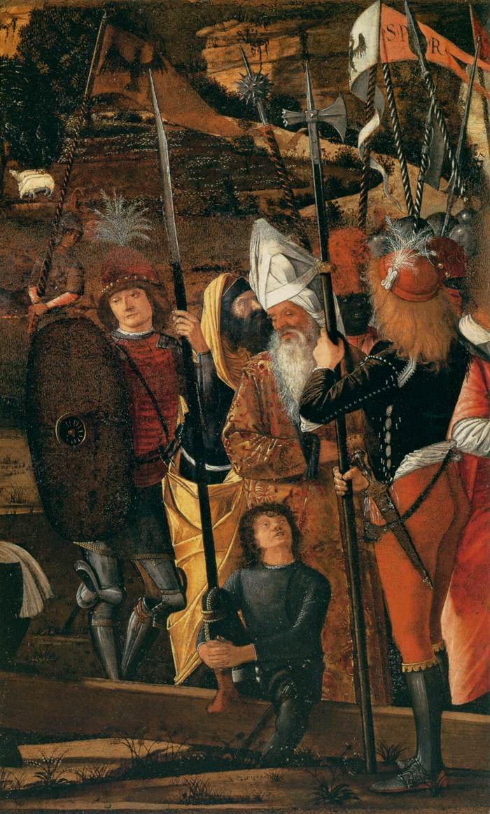 Grupo de soldados de Vittore Carpaccio