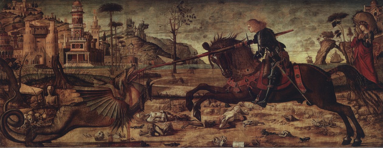 São Jorge na luta contra o dragão de Vittore Carpaccio
