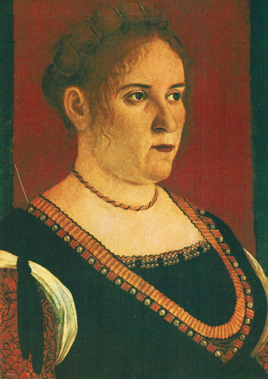 Retrato de uma mulher de Vittore Carpaccio