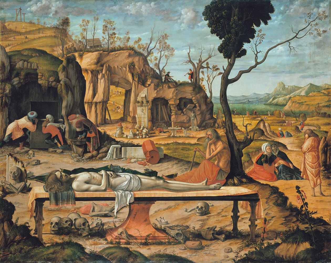 Preparação do túmulo de Cristo de Vittore Carpaccio