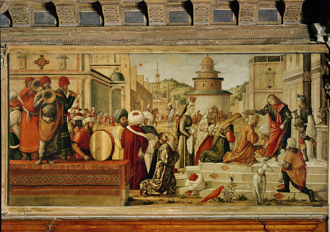São Jorge Batizando os Gentios, 1501-07 de Vittore Carpaccio