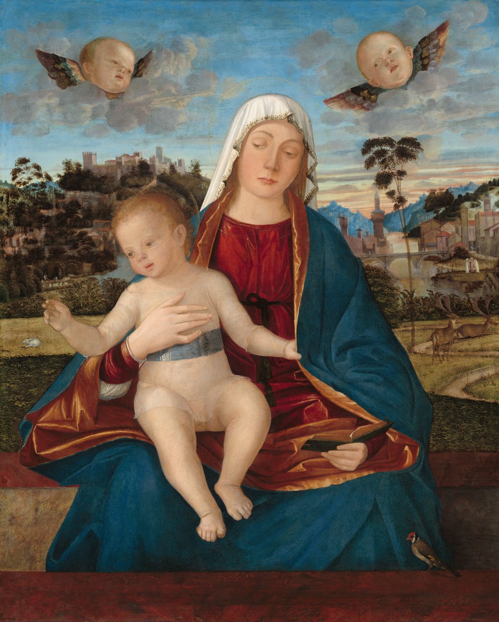 Vittore Carpaccio - Madonna e bênção criança de Vittore Carpaccio