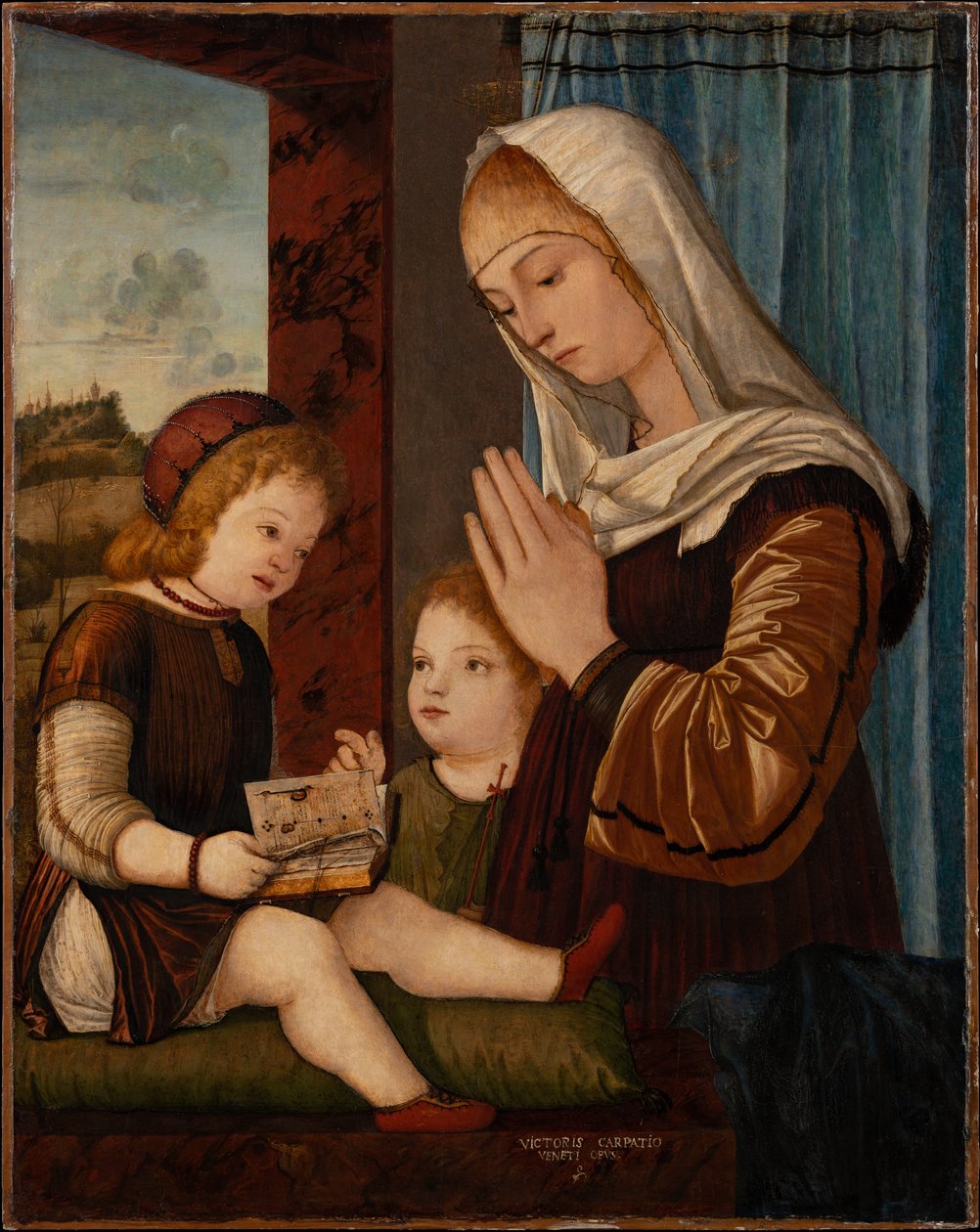 Madona com o Menino e São João na infância de Vittore Carpaccio