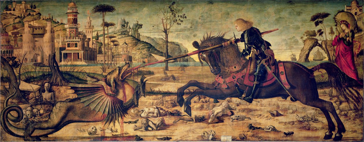 São Jorge Matando o Dragão, 1502-07 de Vittore Carpaccio