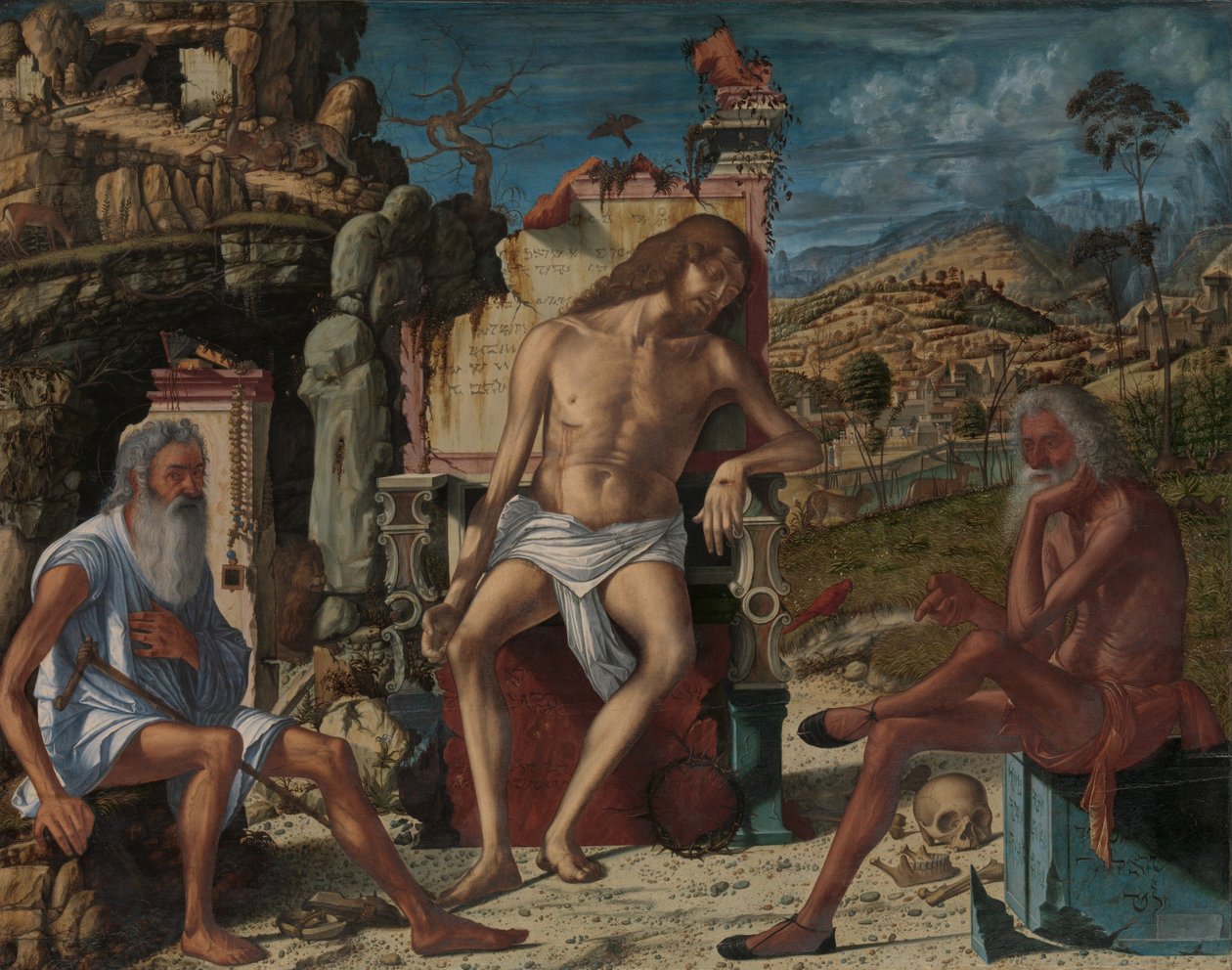 A Meditação da Paixão, c.1490 (óleo e têmpera sobre madeira) de Vittore Carpaccio