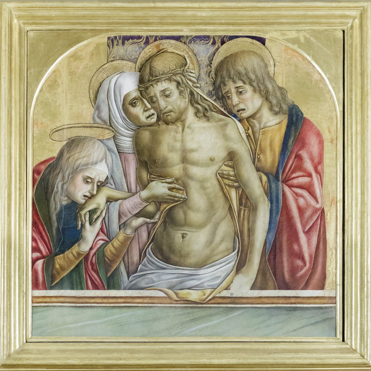 Pietà, capela da família Ricci (óleo sobre tela) de Vittore Crivelli