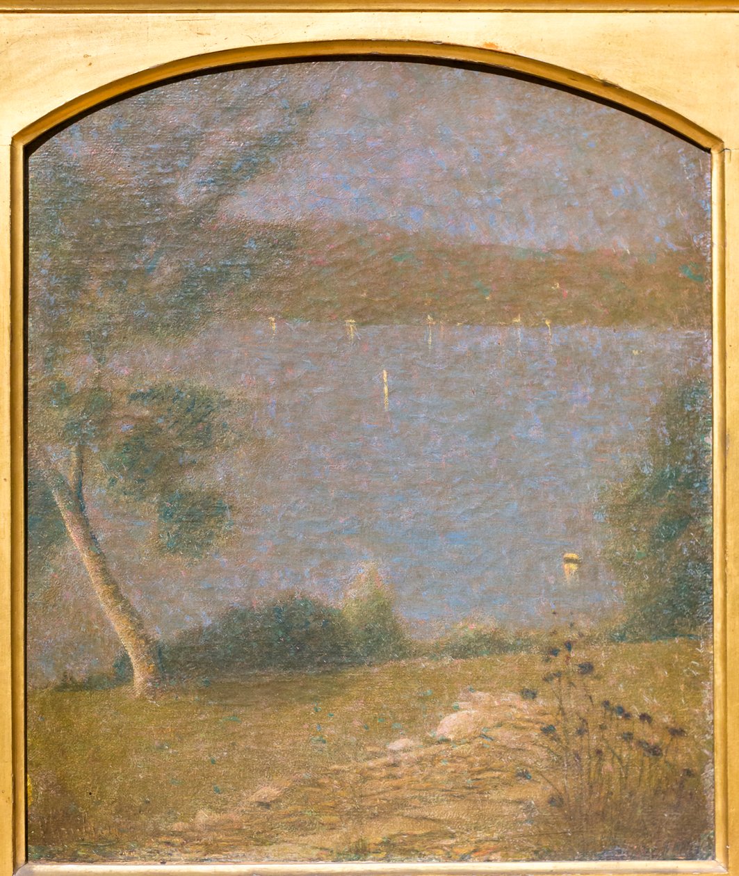 Verão no lago Como, c.1889 (óleo sobre tela) de Vittore Grubicy de Dragon