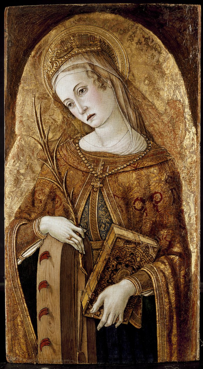 Santa Catarina de Alexandria, século XV de Vittore Crivelli