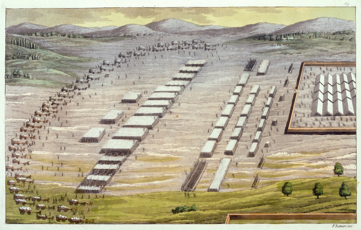 Celtas antigos ou gauleses na batalha, c.1800-18 de Vittorio Raineri