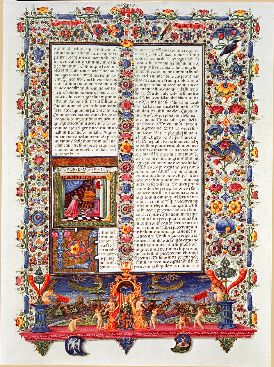 Página do manuscrito da Bíblia de Borso d