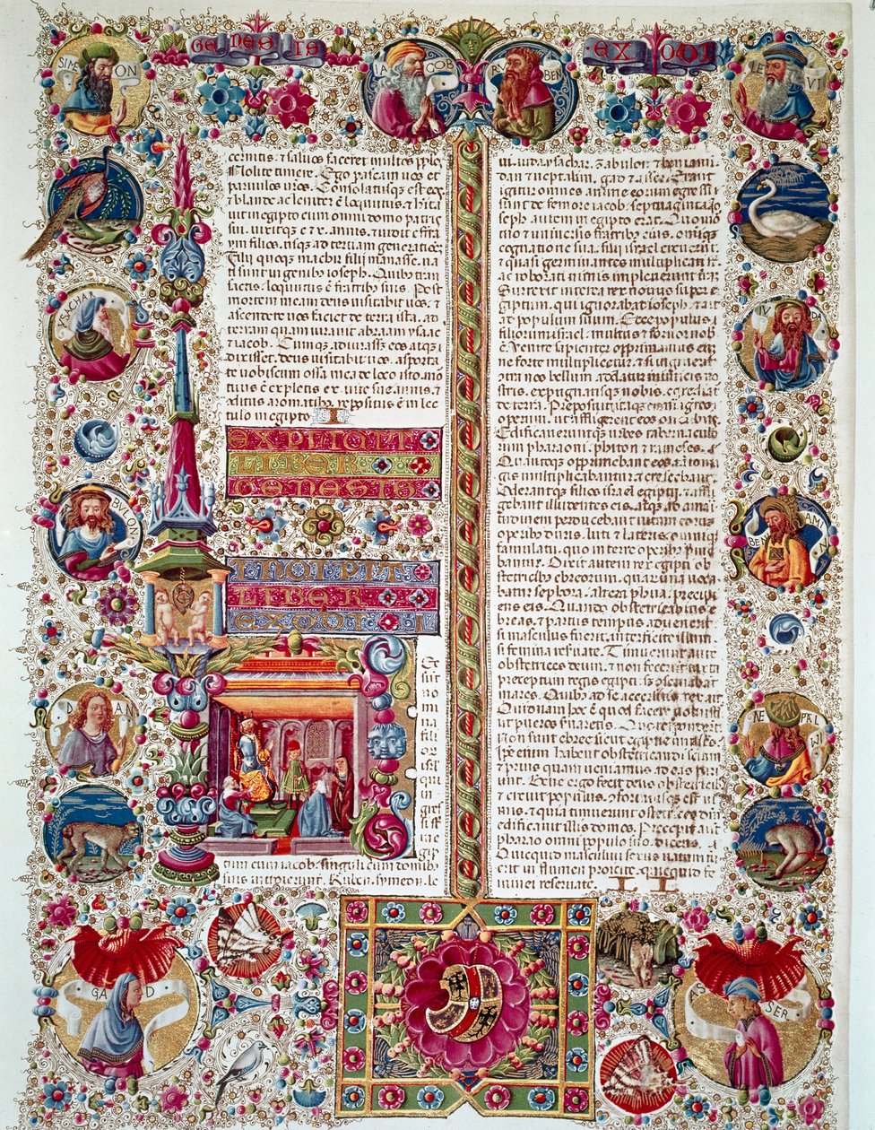 Página do manuscrito da Bíblia de Borso d