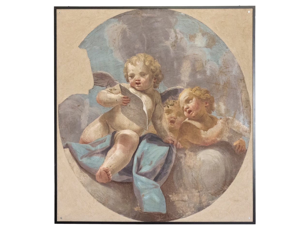 Frescos de anjos, originalmente da igreja de St. Augustinus de Vittorio Maria Bigari